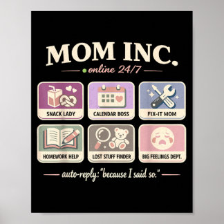 Poster Cadeaux drôles de fête des mères pour femme Hauts