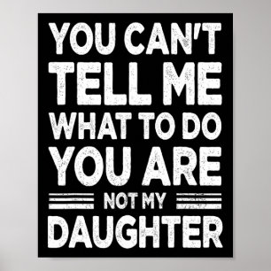 Poster Cadeaux Drôles de Papa pour Hommes de Fille Pères