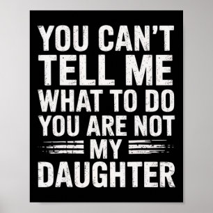 Poster Cadeaux Drôles de Papa pour Hommes de Fille Pères