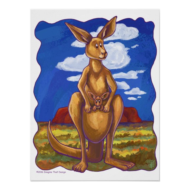 Poster Cadeaux et accessoires Kangaroo (Devant)