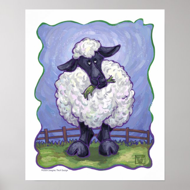 Poster Cadeaux et accessoires pour moutons (Devant)