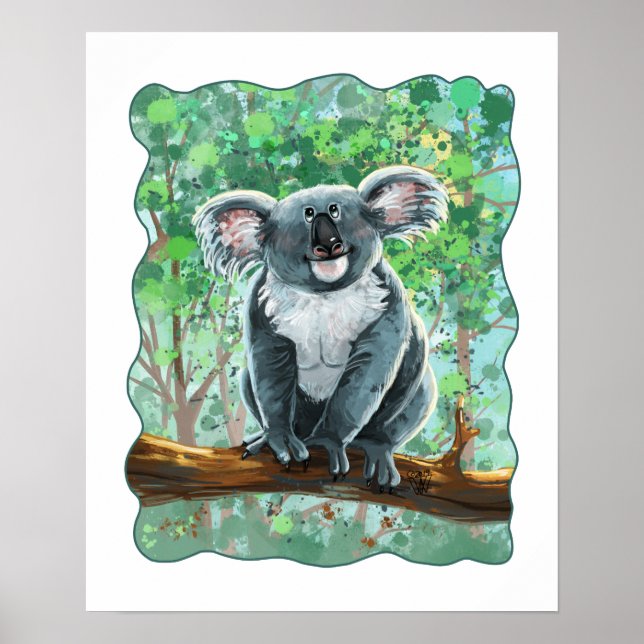 Poster Cadeaux et accessoires pour ours Koala (Devant)