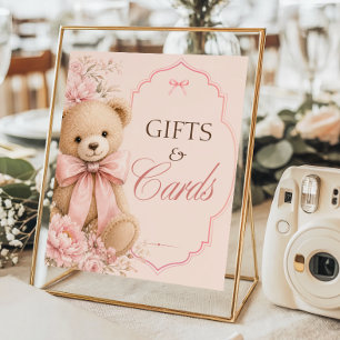 Poster Cadeaux et Cartes Ourson Vintage