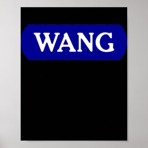Poster Cadeaux Geeks pour hommes WANG Nerd Ordinateur