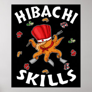 Poster Cadeaux Hibachi Hibachi Connoisseur Hibachi Chef