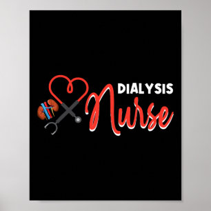 Poster Cadeaux Infirmières Dialyse Pour Technicien Coeur 
