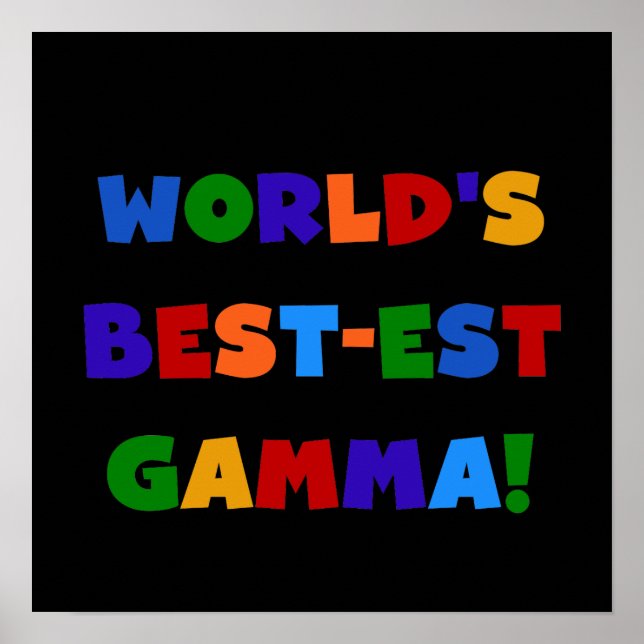 Poster Cadeaux lumineux gamma de couleurs du Meilleur-est (Devant)