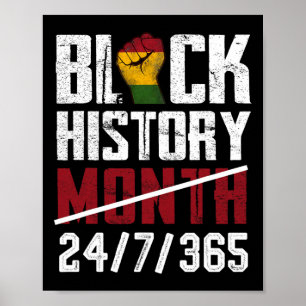 Poster Cadeaux Mois de l'histoire des Noirs 247365 Afro-A