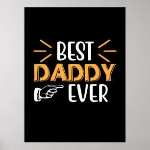 Poster Cadeaux Papa Meilleur Papa Ever