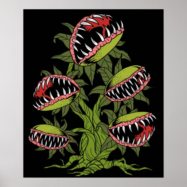 Poster Cadeaux Plantes carnivores Monster Vénus Piège Vol (Devant)