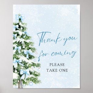 Poster Cadeaux pour bébé Noël Merci d'être venu