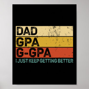 Poster Cadeaux pour grand-père de petits-enfants Papa Gpa