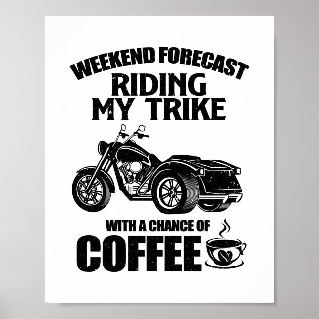 Poster Cadeaux triés | Triker motocyclette trikes dit (Devant)