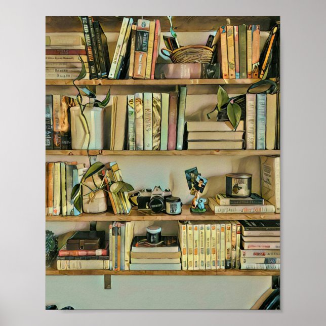 Poster Cadeaux uniques pour les amateurs de livres (Devant)