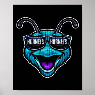 Poster Cadeaux Vintage Hornets pour Hommes Femmes Garçons
