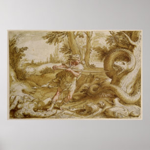 Poster Cadmus environ pour attaquer un dragon