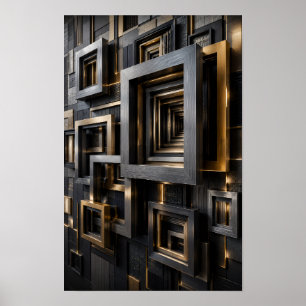 Poster Cadre architectural infini