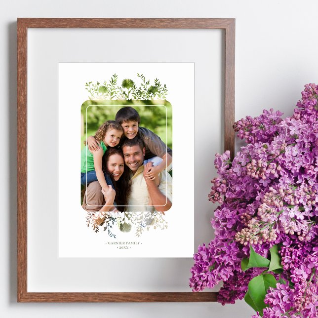 Poster Cadre botanique Famille photo Fleur sauvage élégan (Créateur téléchargé)