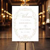 Cadre de fleurs ornemental de sable Mariage Bienve