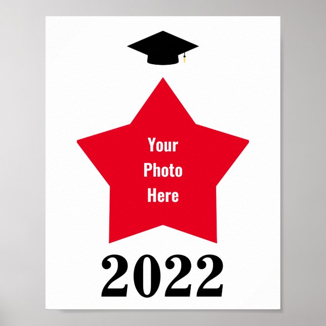 Poster Cadre de forme de la photo en étoile (Devant)