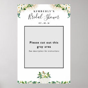 Poster Cadre de Photomaton de Mariage avec Citrouille