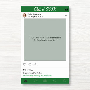 Poster Cadre de remise de diplômes Prop de fête Photoboot