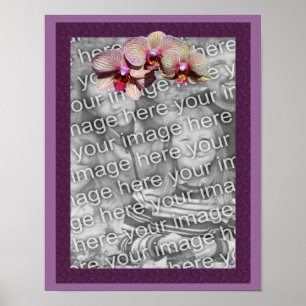 Poster Cadre Trio de Fleurs d'Orchidée Créez Votre Propre