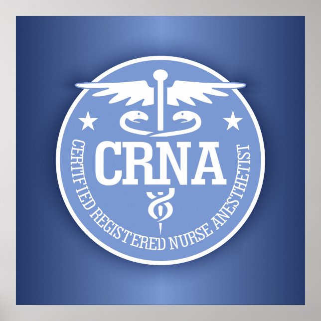Poster Caduceus CRNA idées cadeaux (Devant)