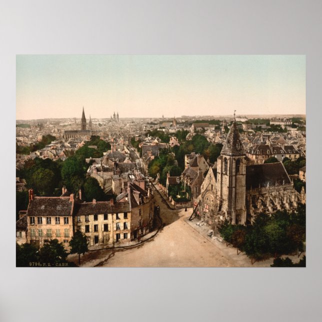 Poster Caen, Basse-Normandie, France (Devant)