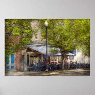 Poster Cafe - Albany, NY - Café de la Victoire