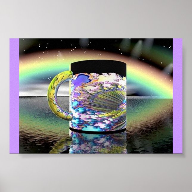 Poster Café Arc en ciel (Devant)