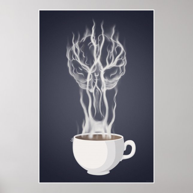 Poster Café & Arterias Cerebrales (Devant)