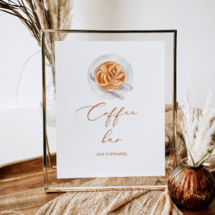 Poster Café bar L'amour brasse