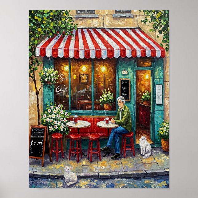 Poster Café Café Café (Devant)