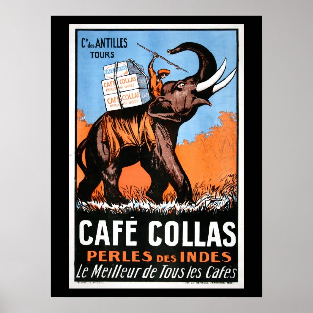 Poster café Cafe' Collas (Devant)