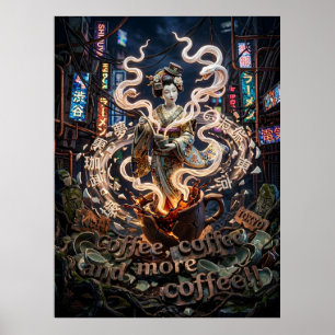 Poster café, café et encore du café