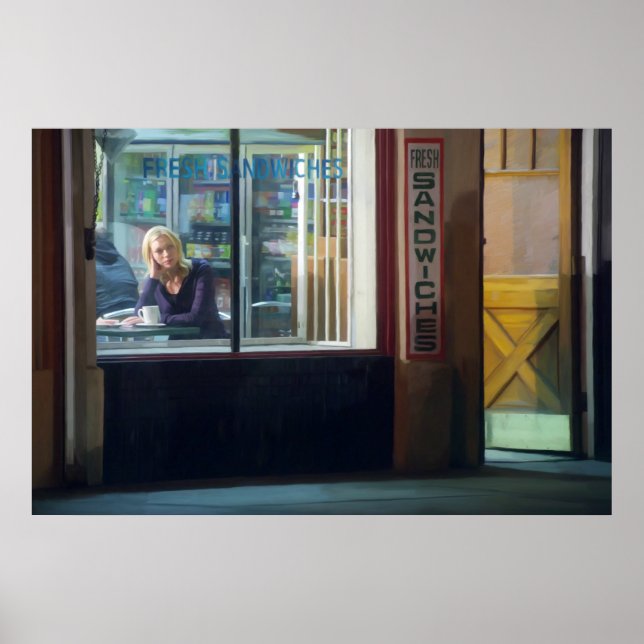 Poster Café de nuit (Devant)