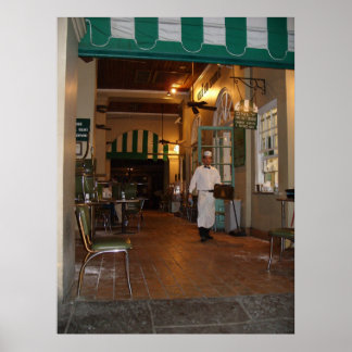 Poster Café Du Monde New Orleans Promenade latérale Café