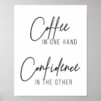 Café d'une part Confiance de l'autre
