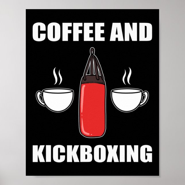 Poster Café et kickboxing  (Devant)