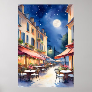 Poster Café extérieur