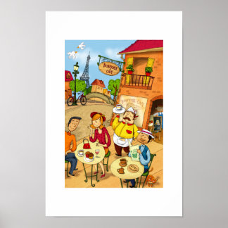 Poster Café français