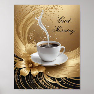 Poster Café Gold