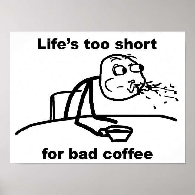 Poster Café incorrect (Devant)