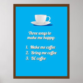 Poster Café = Joyeux