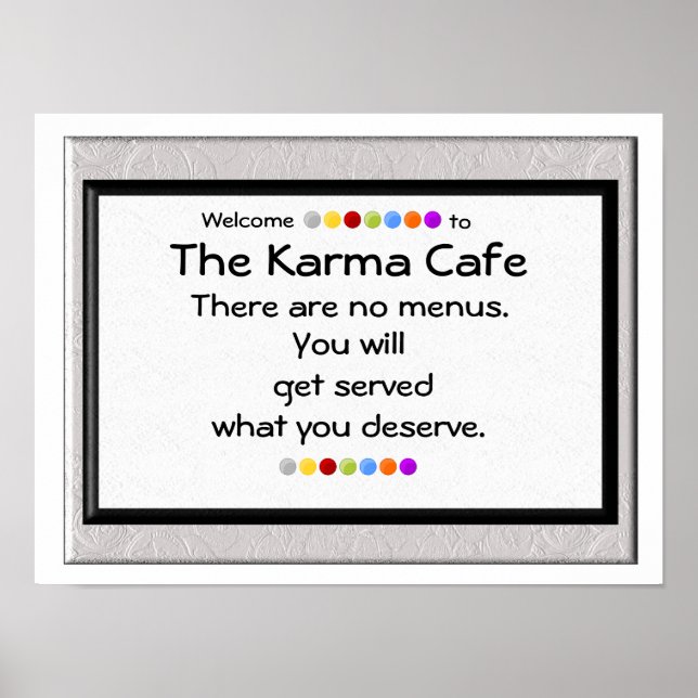 Poster Café Karma (Devant)