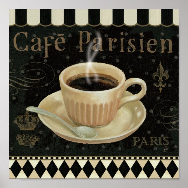Poster Café Parisien (Devant)
