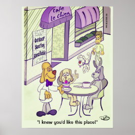 Poster Café pour chiens