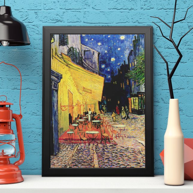 Poster Café Terrasse à la nuit par Vincent van Gogh (Créateur téléchargé)