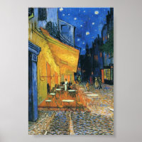 Café Terrasse à la nuit, Van Gogh célèbre peinture
